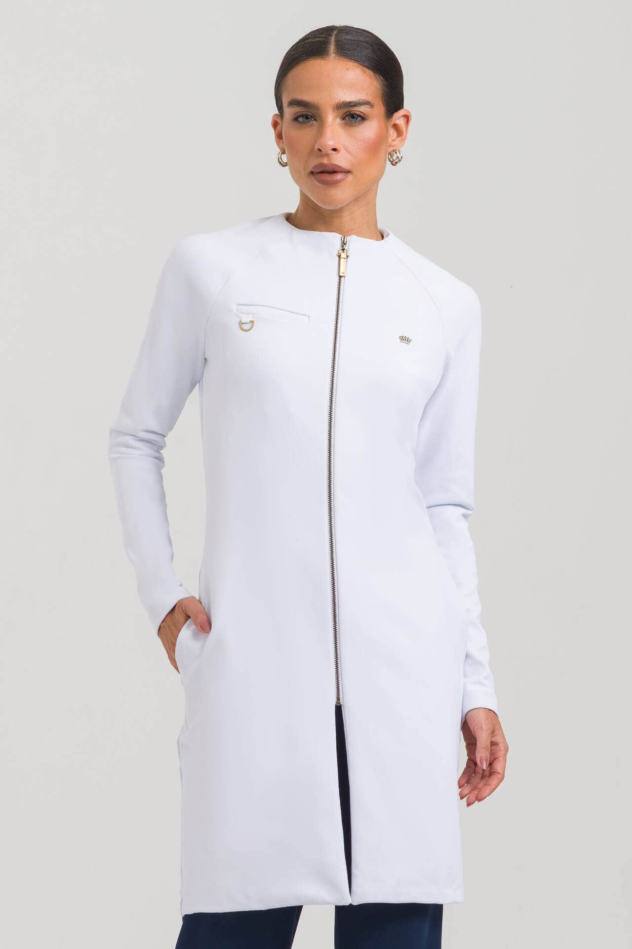 Jaleco Feminino Augusta - Branco