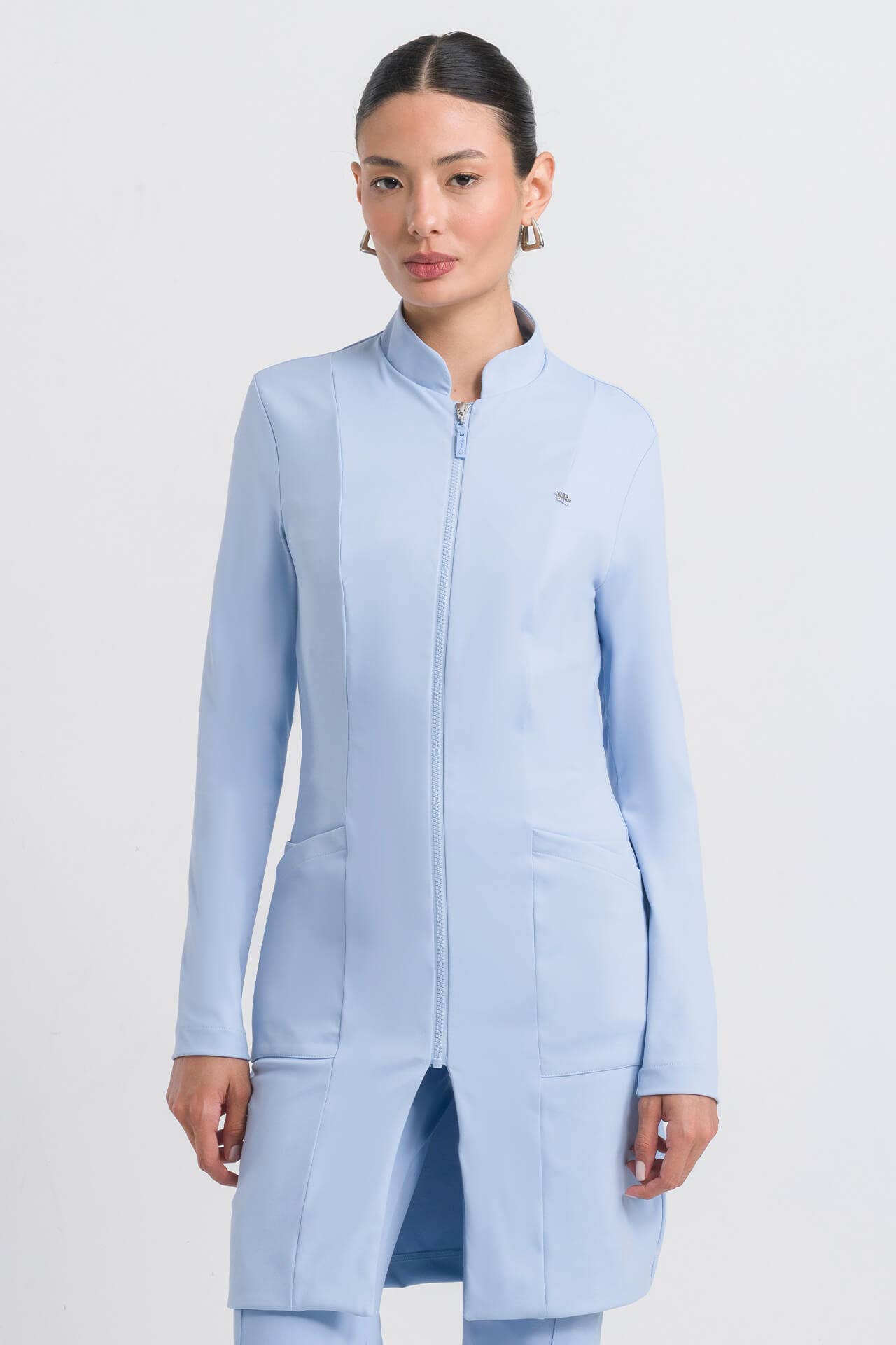 Jaleco Feminino Coach - Azul Brisa