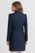 Jaleco Feminino Isabella - Azul Marinho