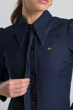 Jaleco Feminino Isabella - Azul Marinho