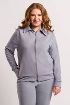 Jaqueta Feminina Classic - Cinza