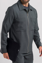 Jaqueta Masculina Albert - Cinza Chumbo