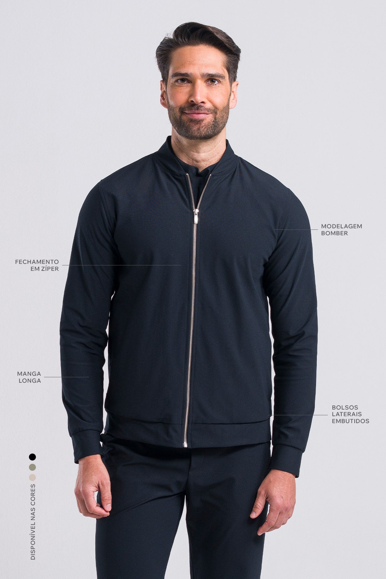 Jaqueta Masculina Thomas - Preto