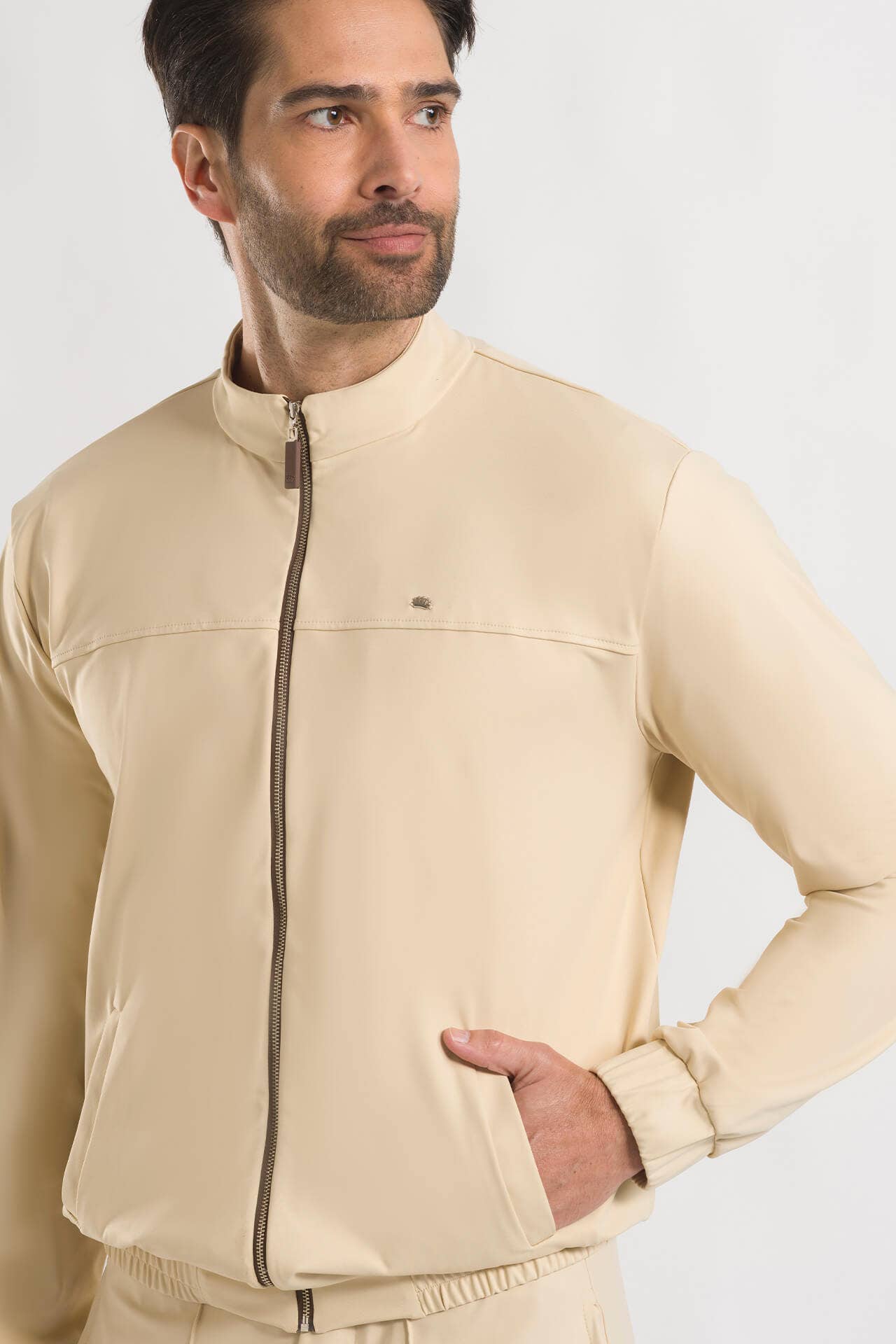Jaqueta Masculina Veneto - Bege Vanilla