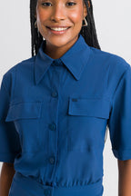 Macacão Feminino Vitta - Azul Navy