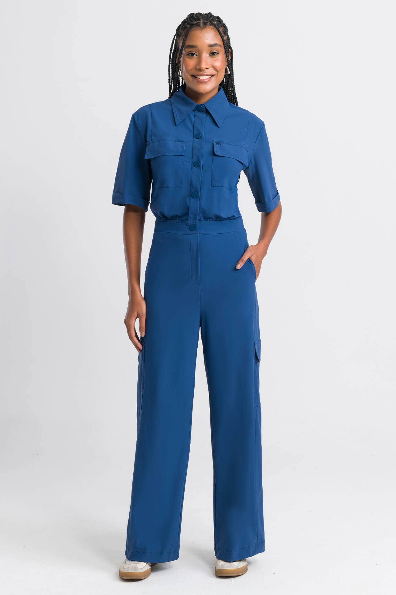 Macacão Feminino Vitta - Azul Navy
