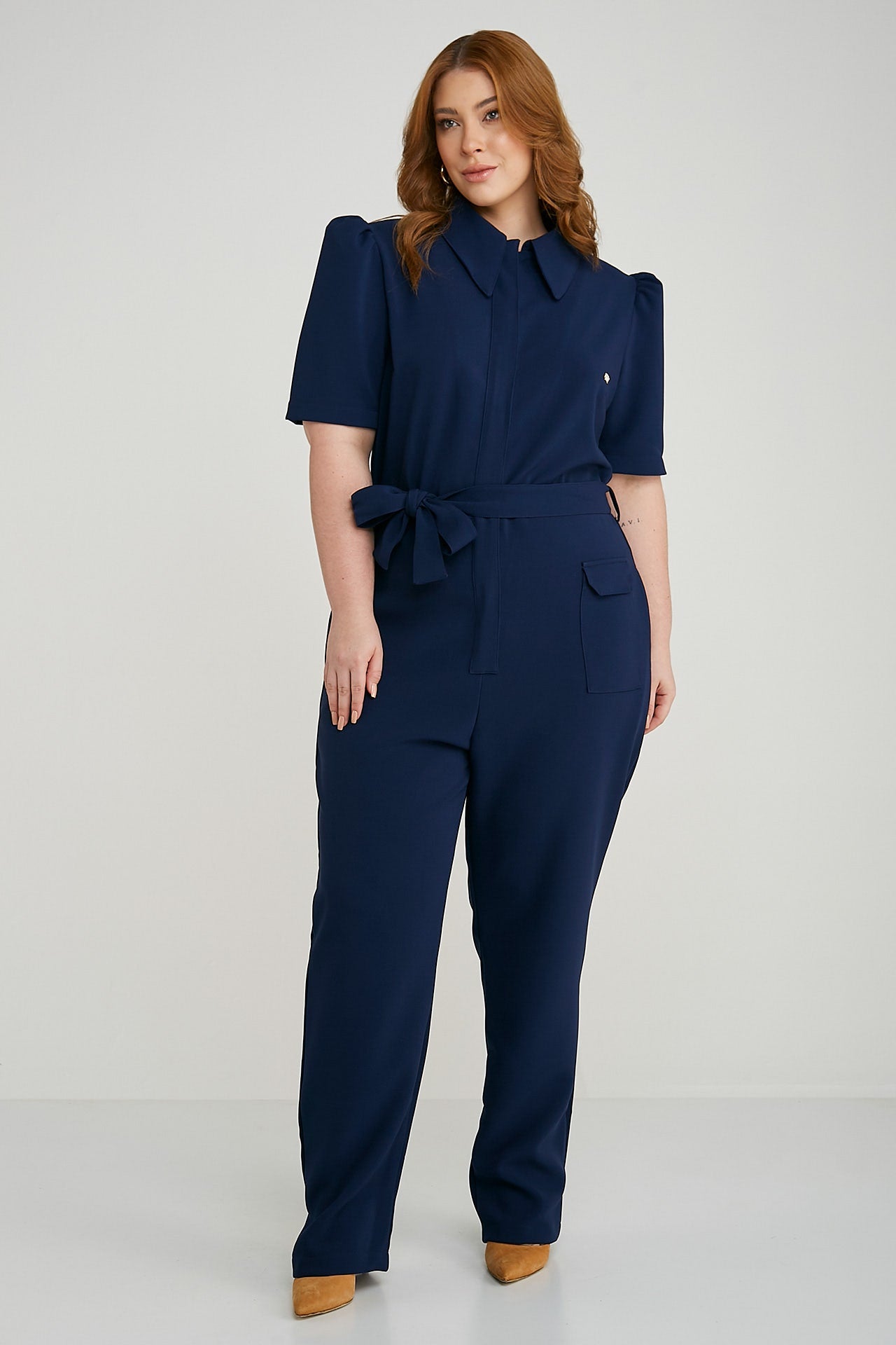 Macacão Feminino Luisa - Azul Marinho