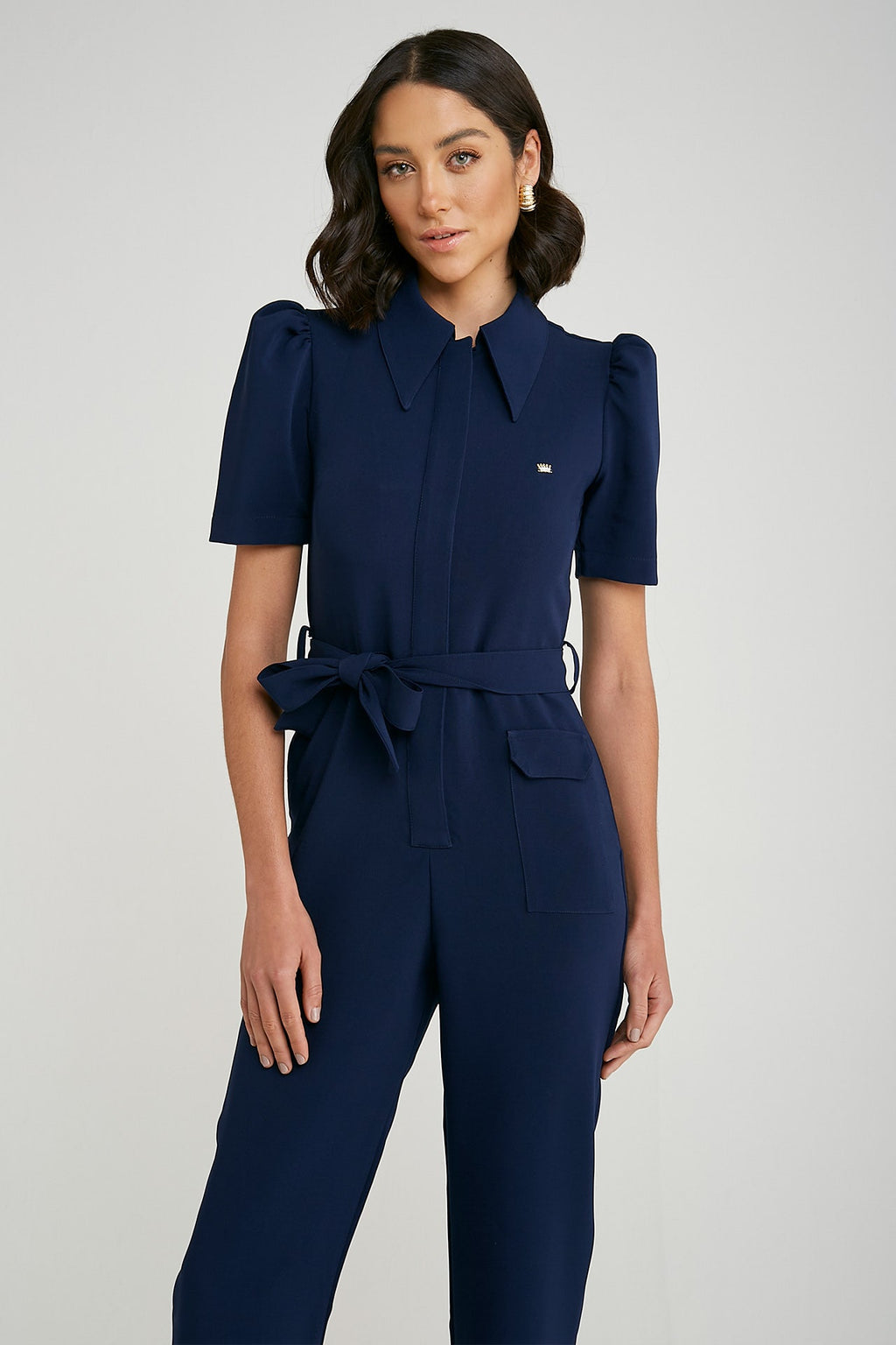 Macacão Feminino Luisa - Azul Marinho