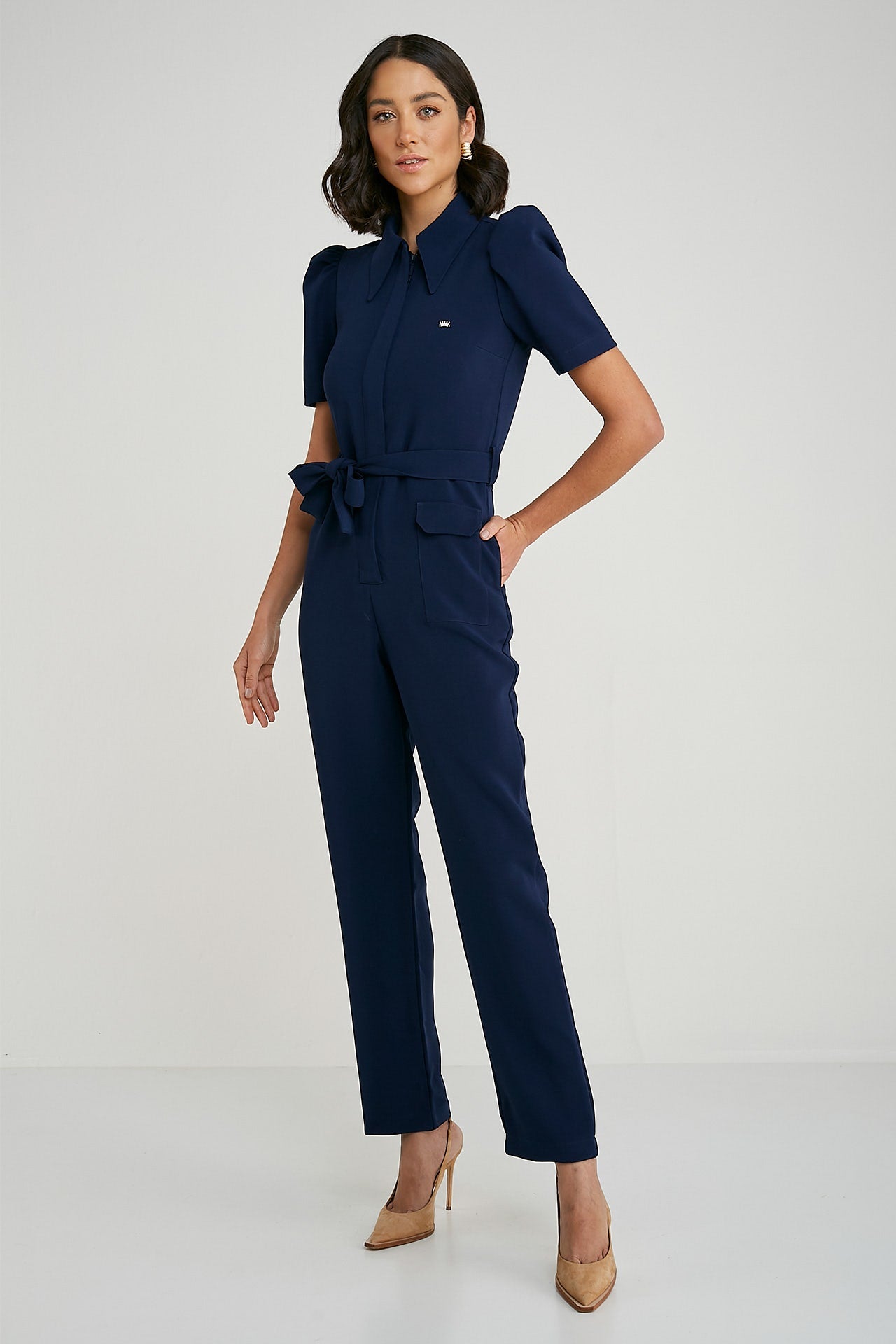 Macacão Feminino Luisa - Azul Marinho