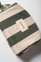 Necessaire Com Alça Listrada - Verde