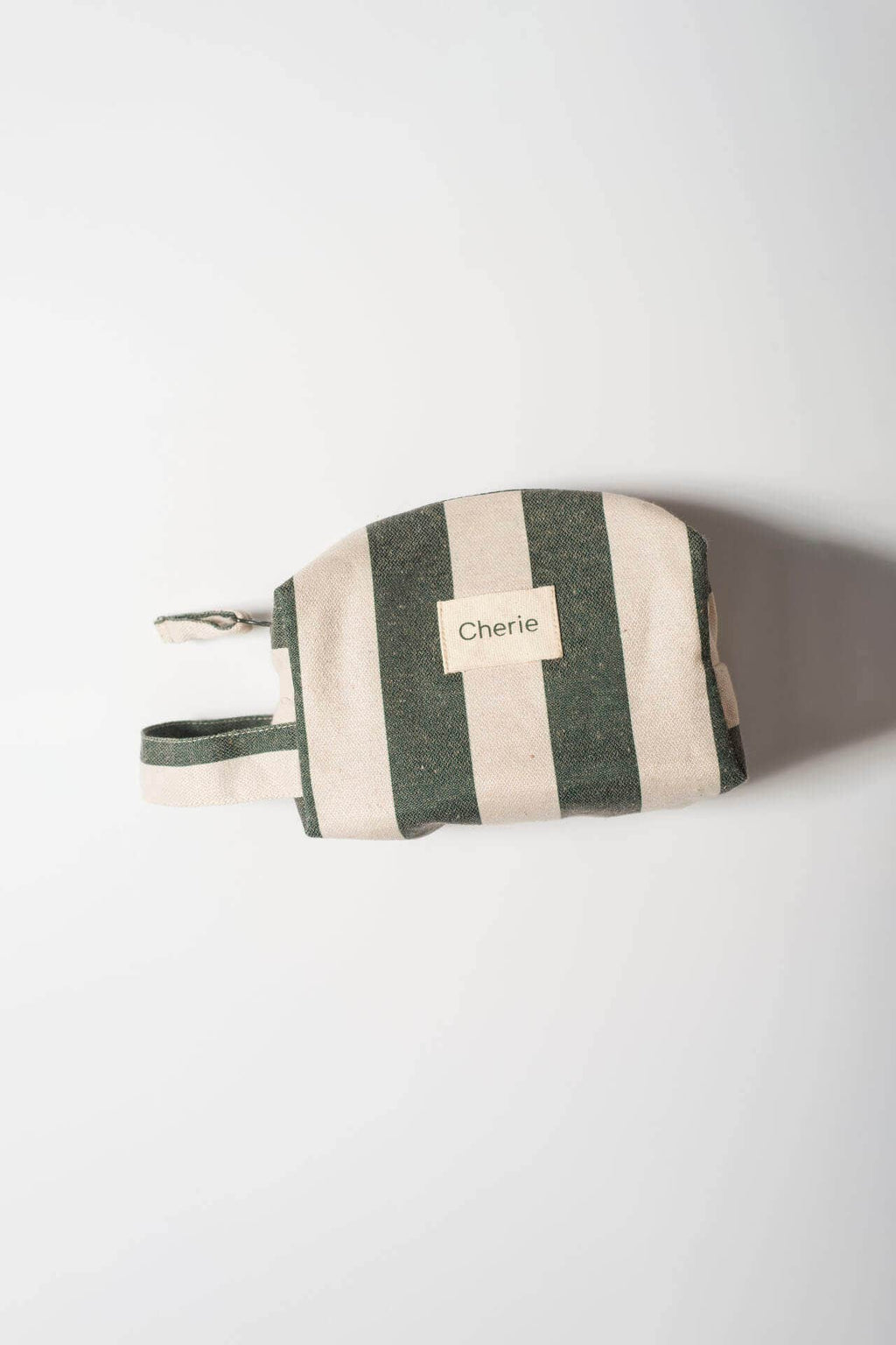 Necessaire Com Alça Listrada - Verde