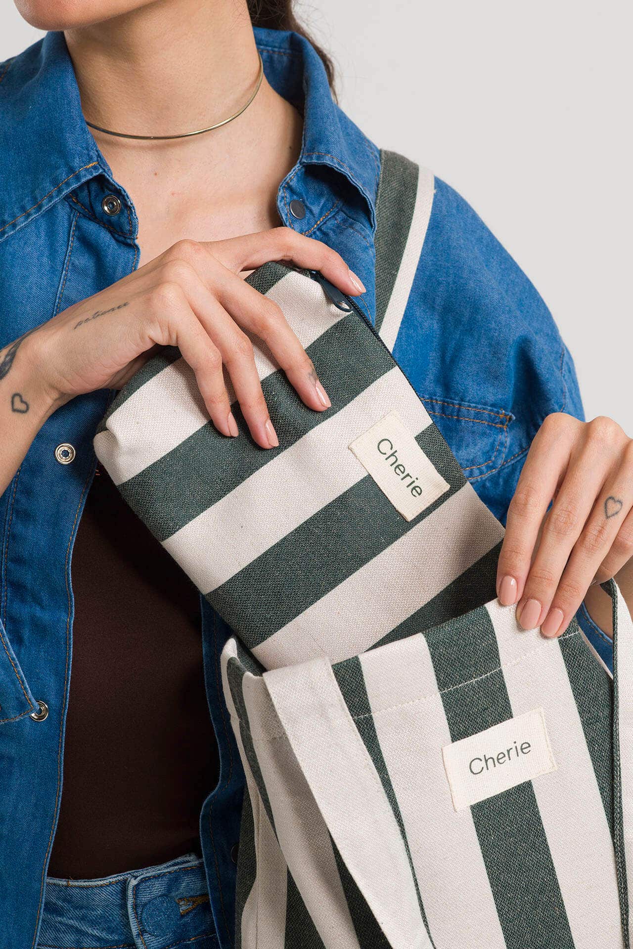 Necessaire Listrada - Verde