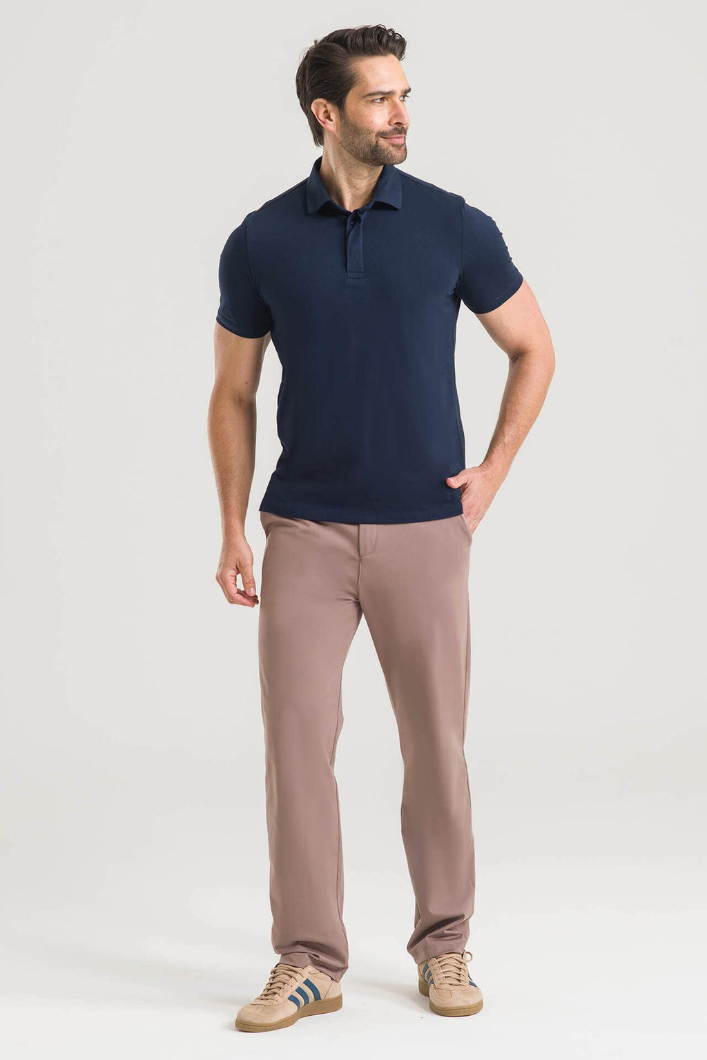 Polo Masculina Pima Cherie - Azul Marinho