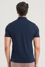 Polo Masculina Pima Cherie - Azul Marinho