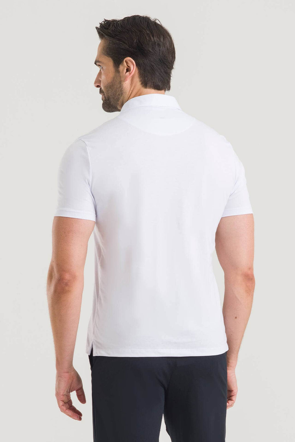 Polo Masculina Pima Cherie - Branca