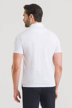 Polo Masculina Pima Cherie - Branca