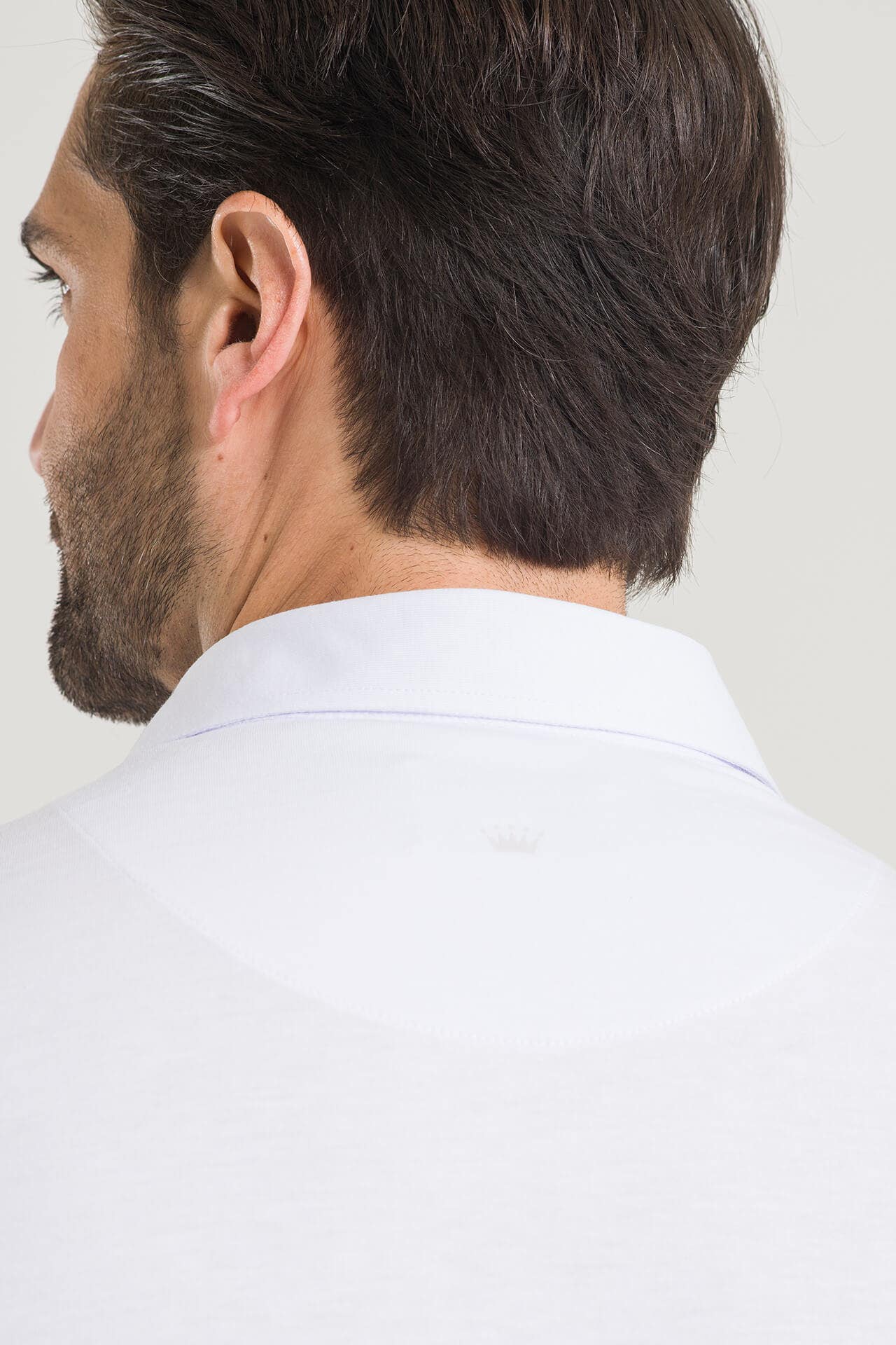 Polo Masculina Pima Cherie - Branca