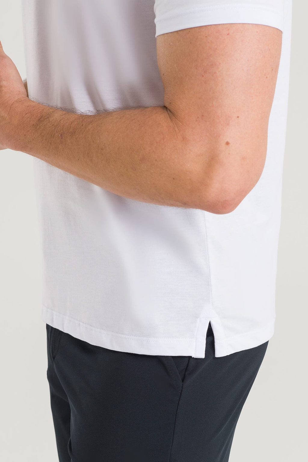 Polo Masculina Pima Cherie - Branca