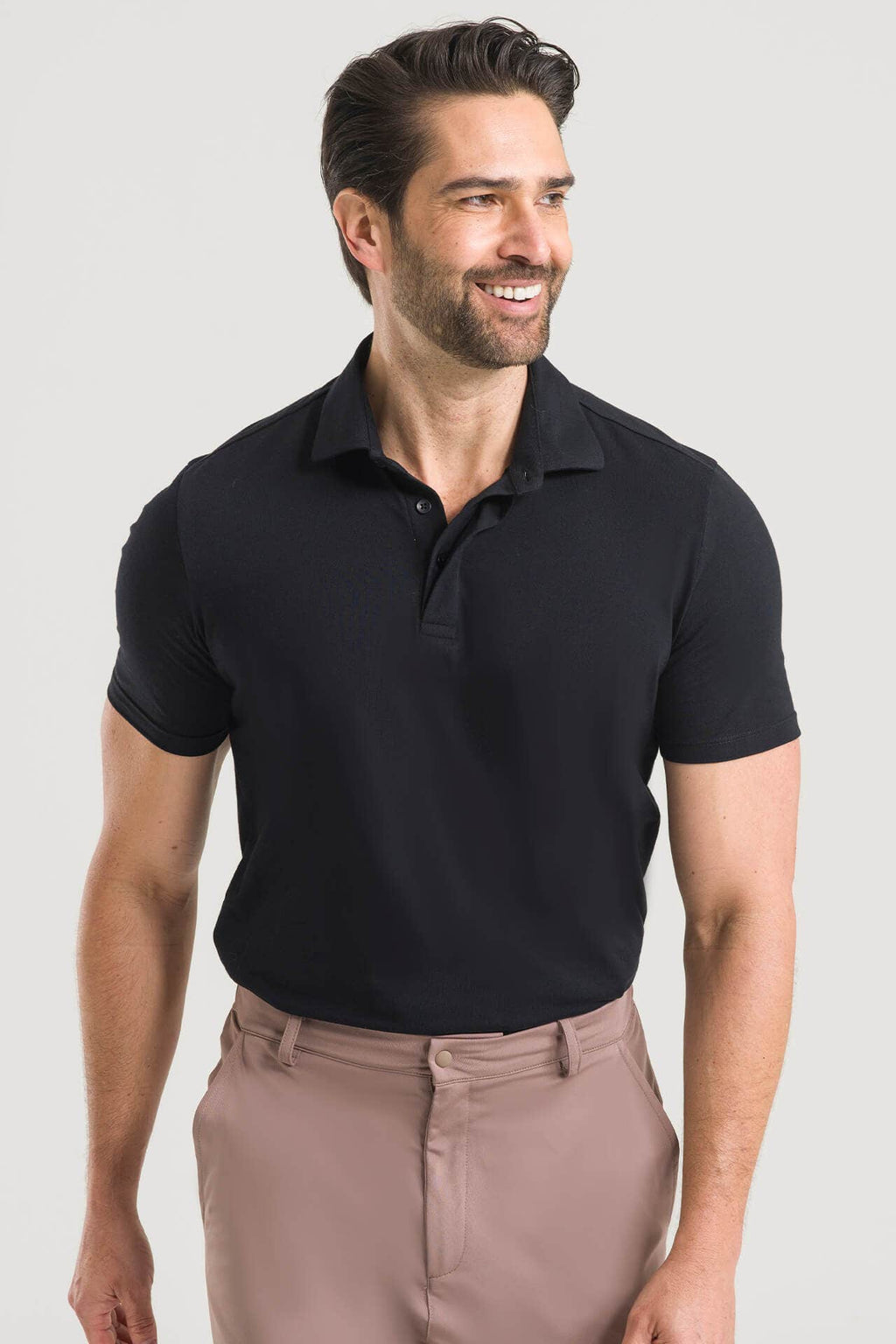 Polo Masculina Pima Cherie - Preta