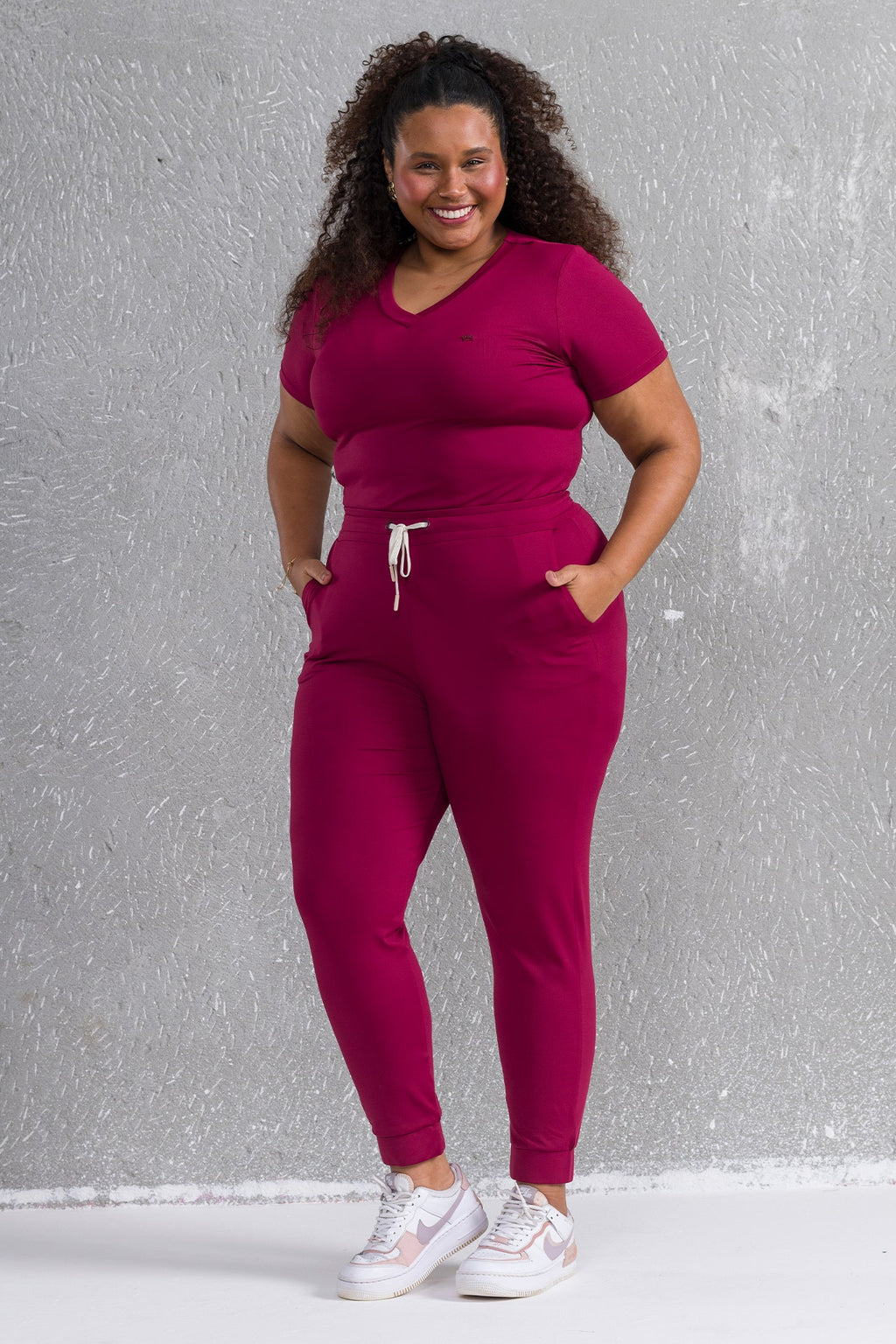 Scrub Feminino Active - Bordô