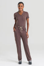 Scrub Feminino Care - Marrom