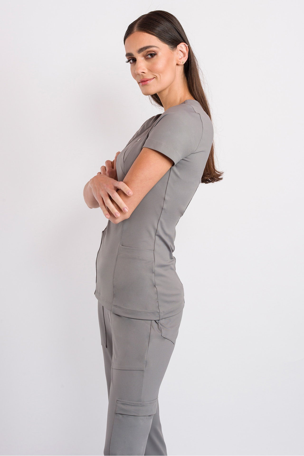 Scrub Feminino Coach - Cinza Chumbo