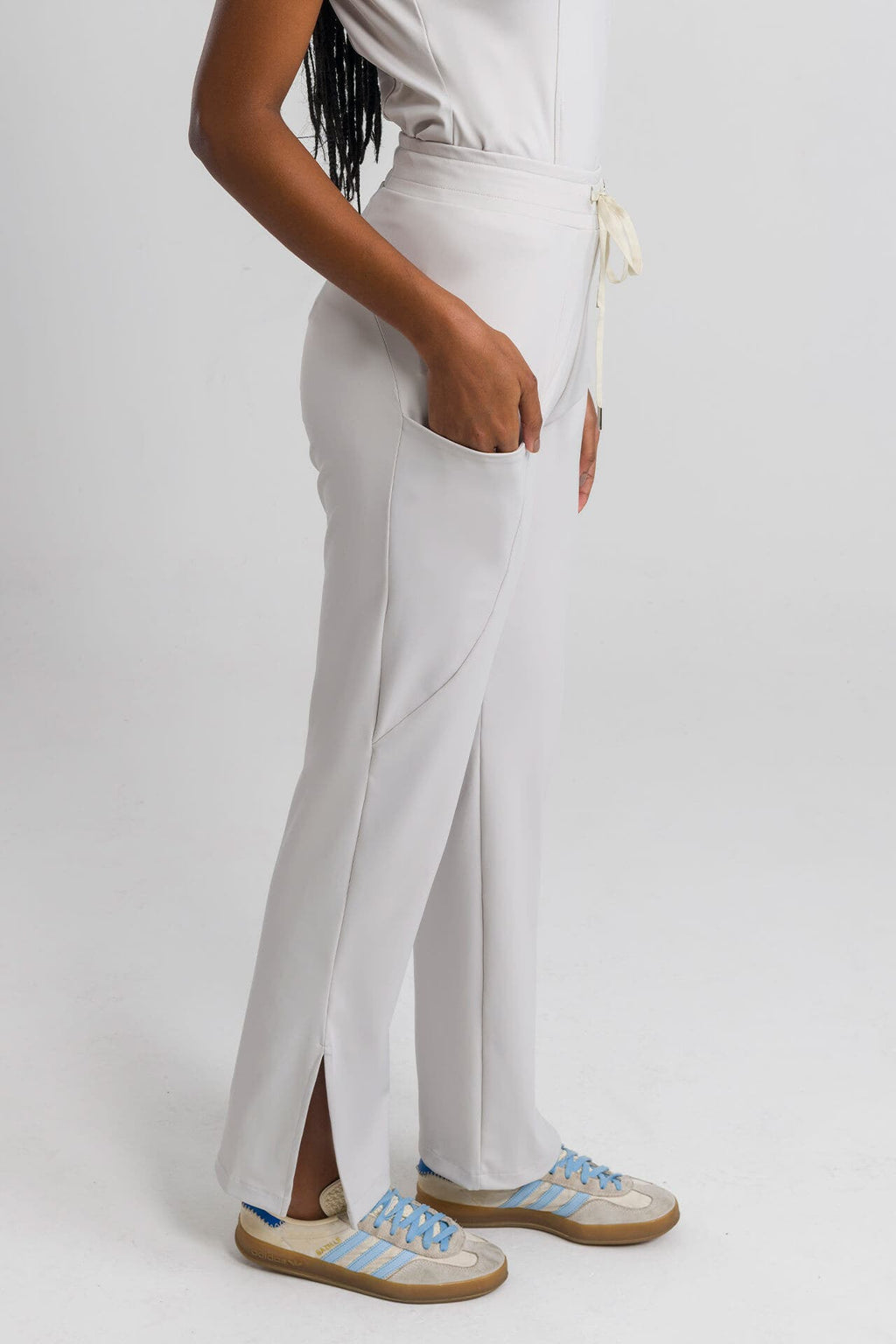 Scrub Feminino Cross - Cinza Gelo