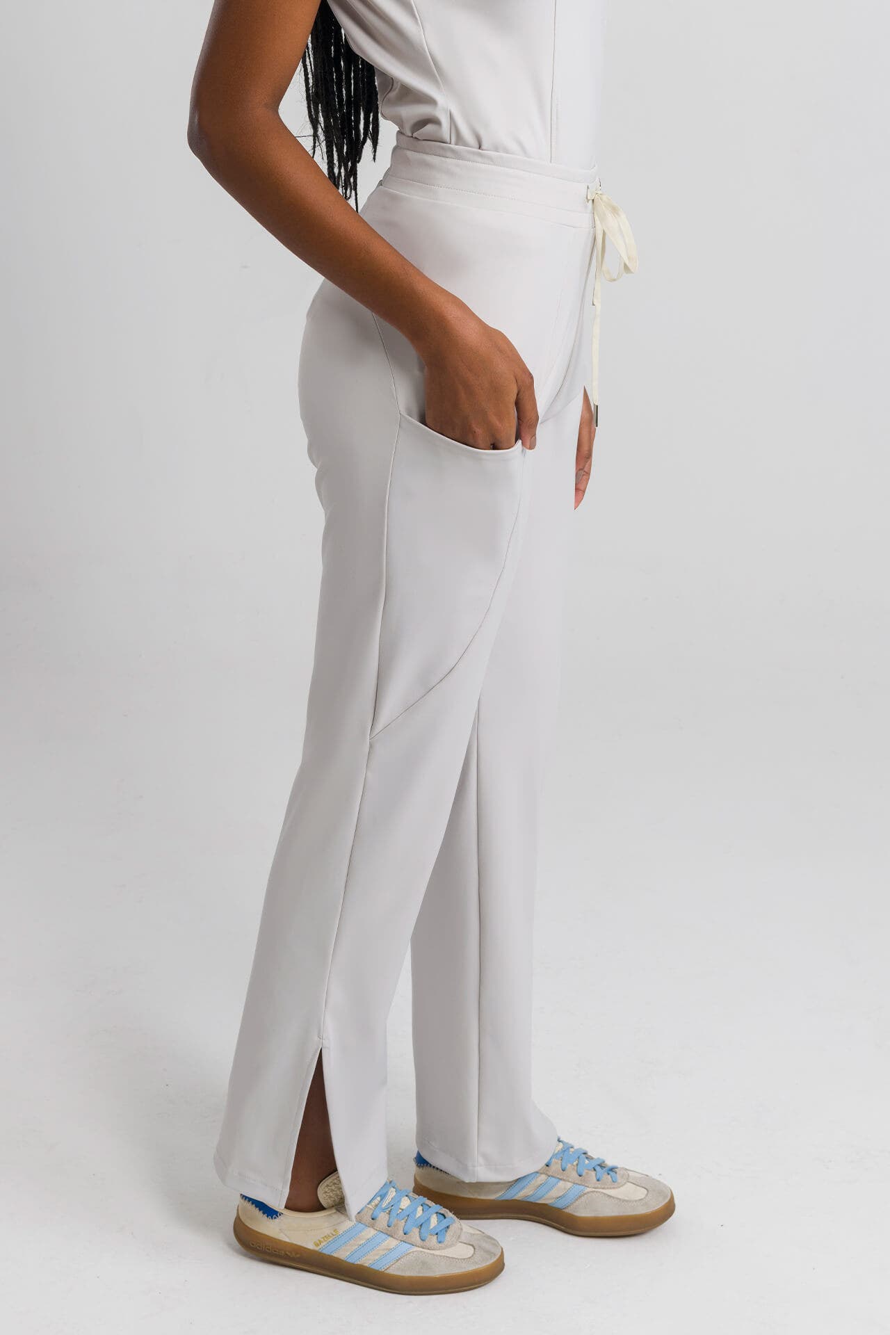 Scrub Feminino Cross - Cinza Gelo