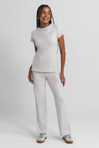 Scrub Feminino Cross - Cinza Gelo