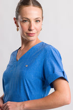 Scrub Feminino Easy - Azul