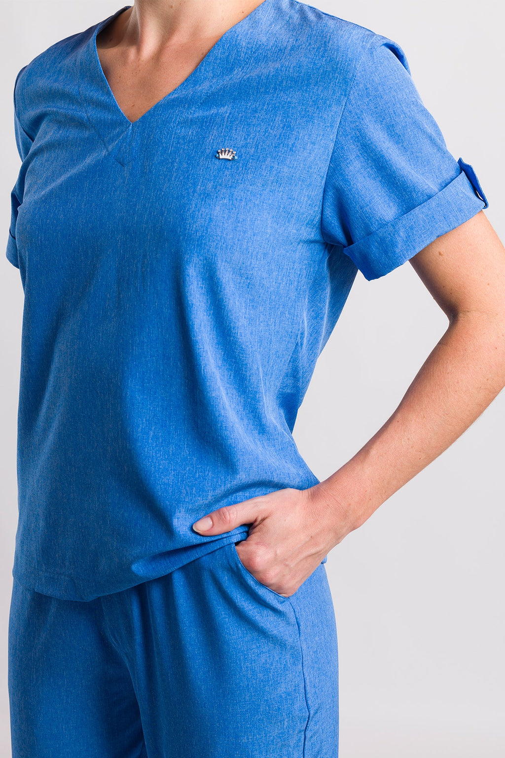 Scrub Feminino Easy - Azul