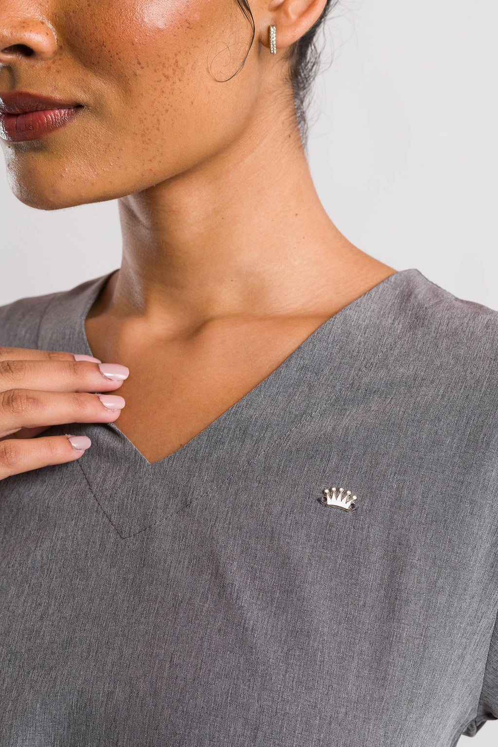 Scrub Feminino Easy - Cinza Chumbo