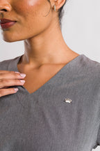 Scrub Feminino Easy - Cinza Chumbo