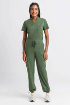 Scrub Feminino Flex - Verde Militar