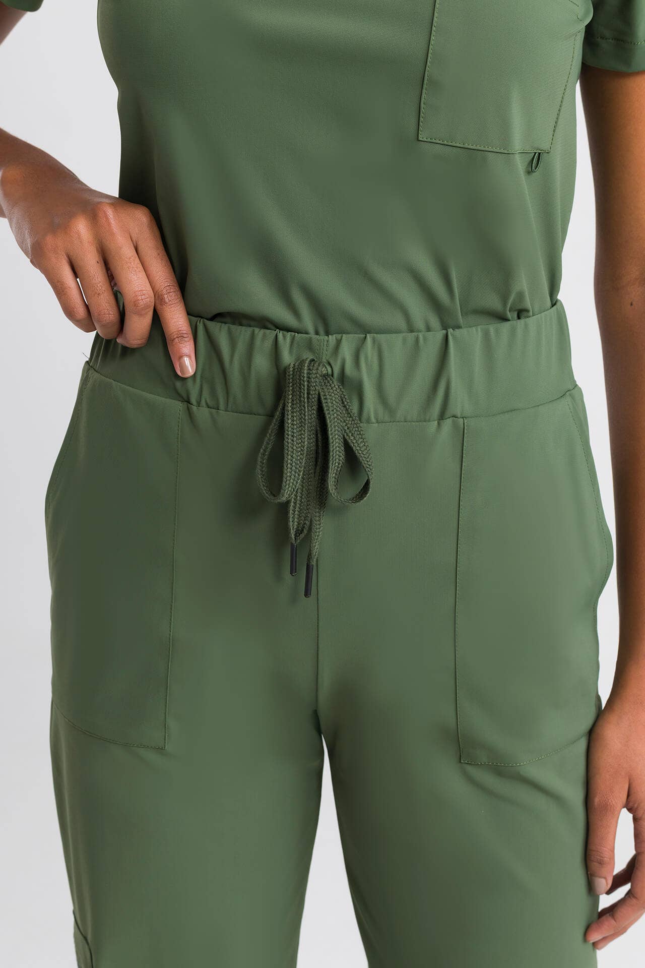 Scrub Feminino Flex - Verde Militar