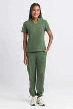 Scrub Feminino Flex - Verde Militar