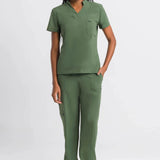 Scrub Feminino Flex - Verde Militar