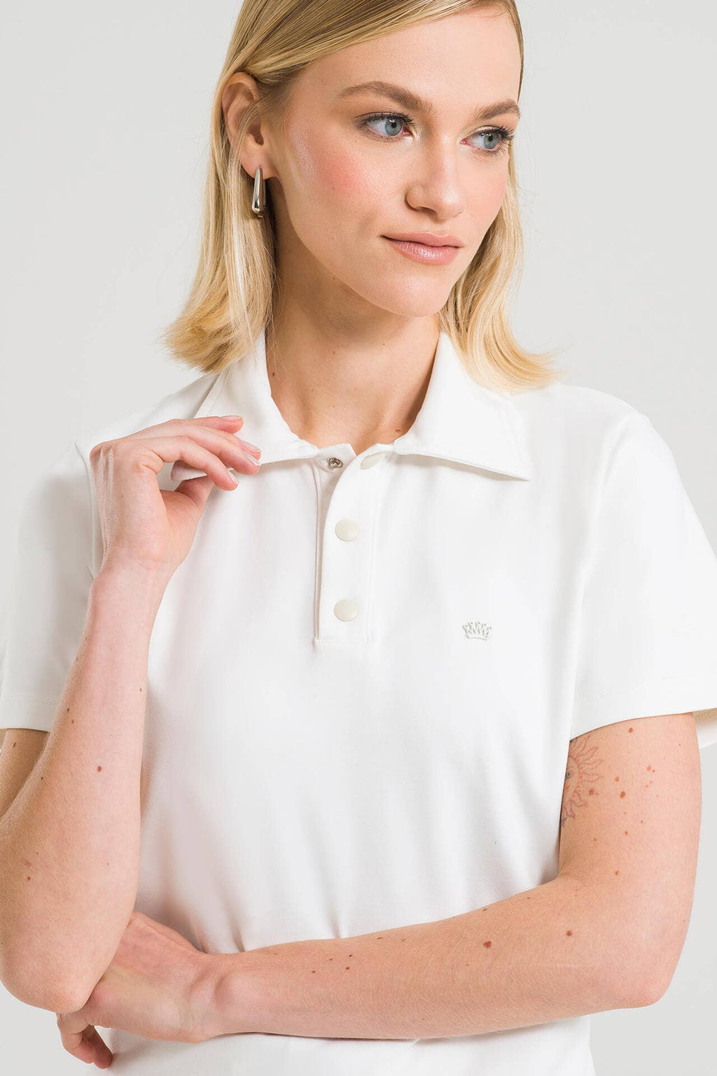 Scrub Feminino Polo - Branco