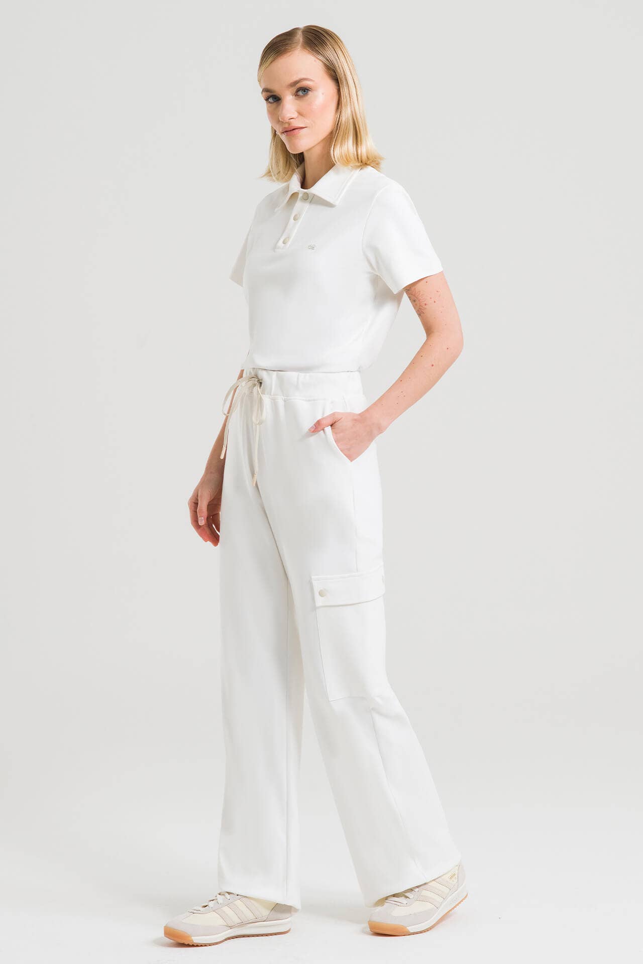 Scrub Feminino Polo - Branco
