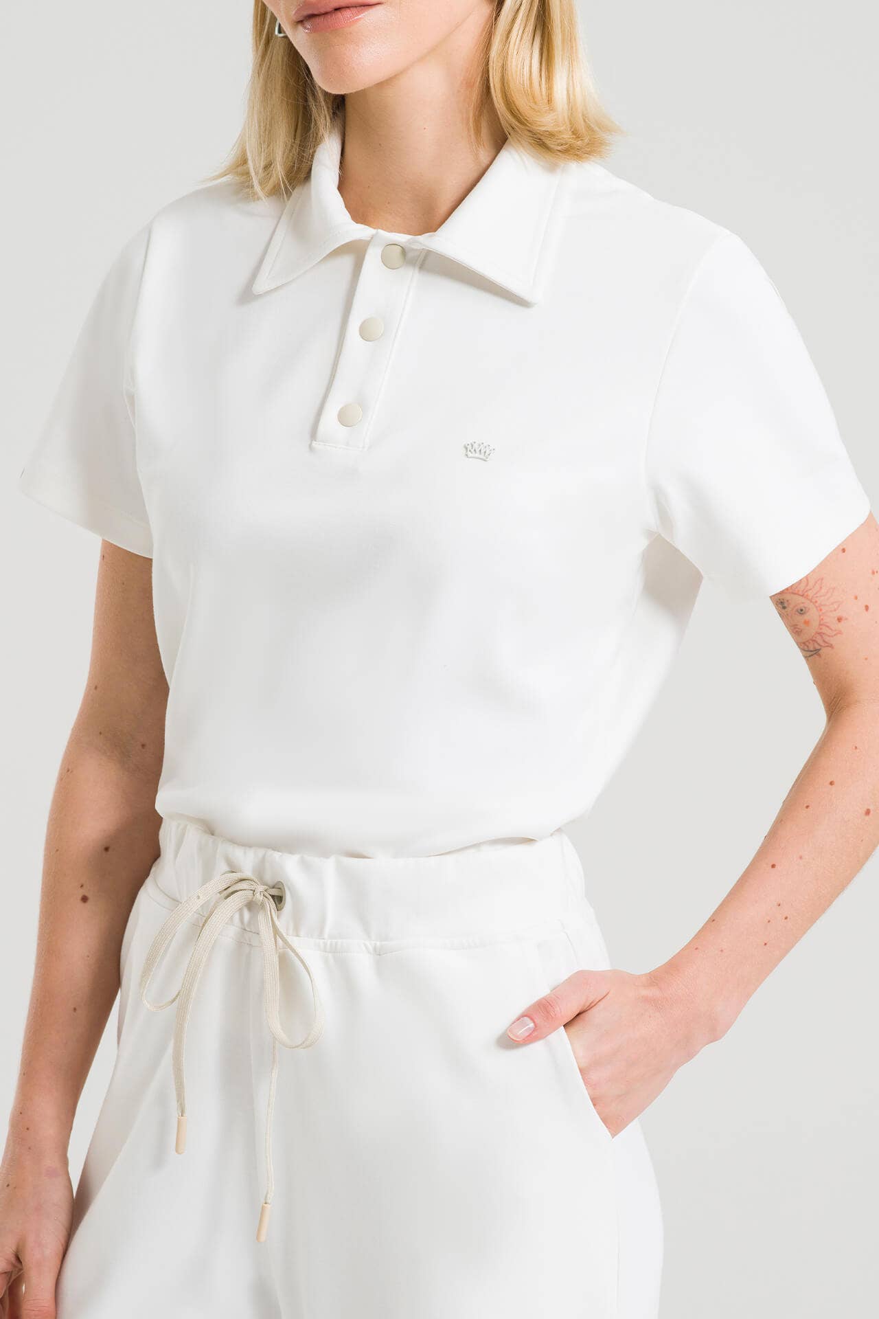 Scrub Feminino Polo - Branco