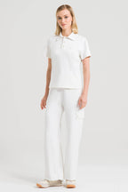 Scrub Feminino Polo - Branco