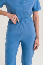 Scrub Feminino Pulse - Azul Denim