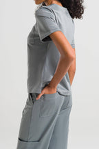 Scrub Feminino Soft - Cinza