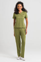 Scrub Feminino Soft - Verde Militar