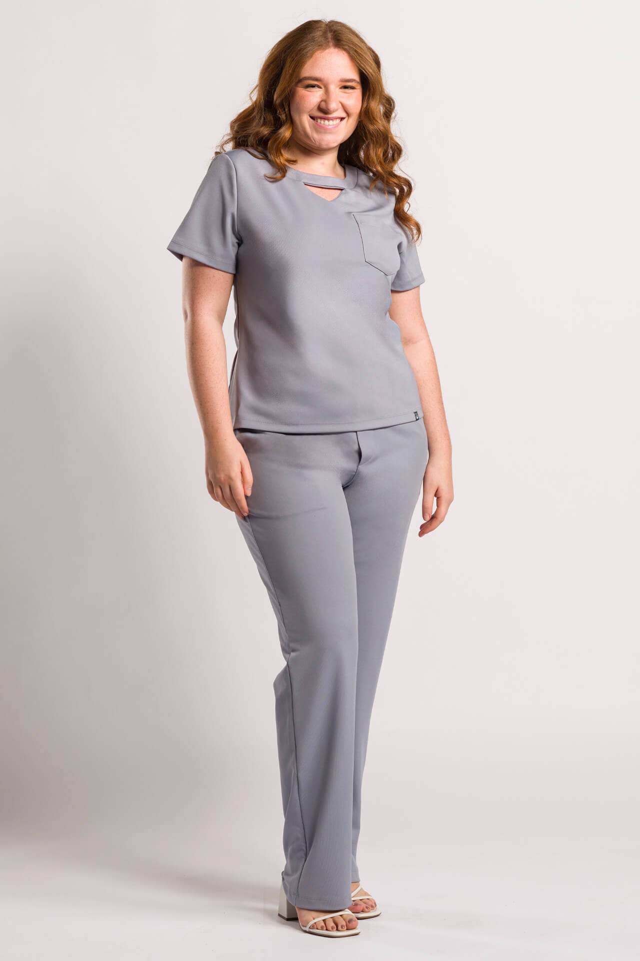 Scrub Feminino Life Style - Cinza