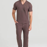 Scrub Masculino Care - Marrom