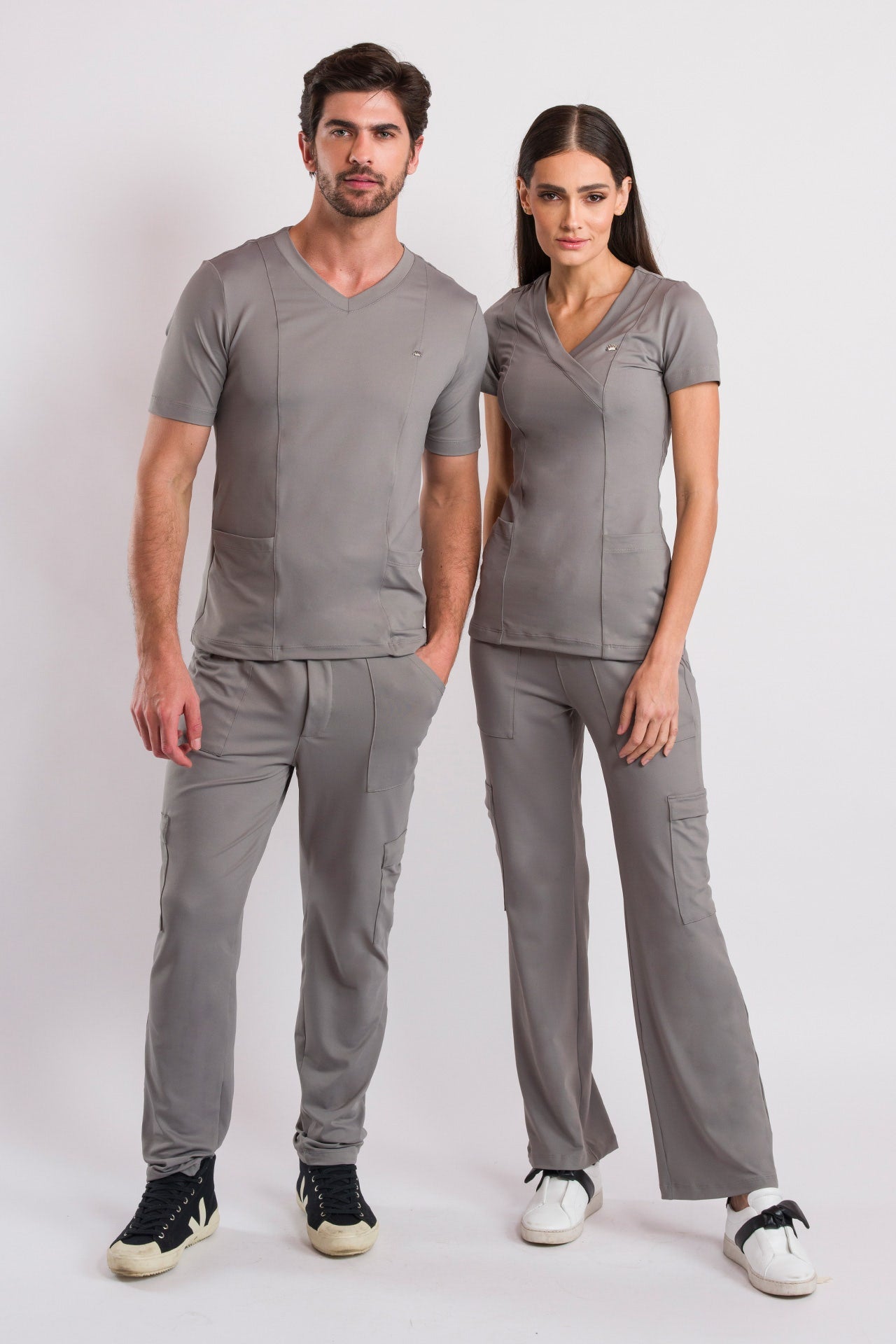 Scrub Masculino Coach - Cinza Chumbo