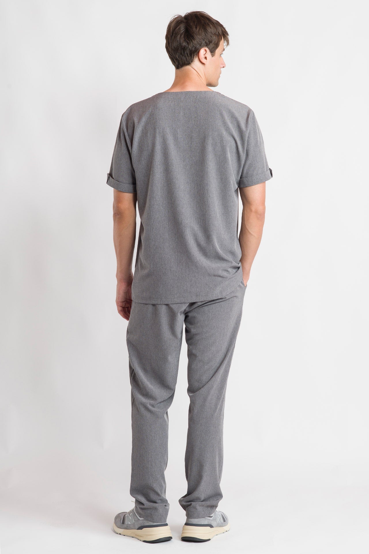 Scrub Masculino Easy - Cinza Chumbo
