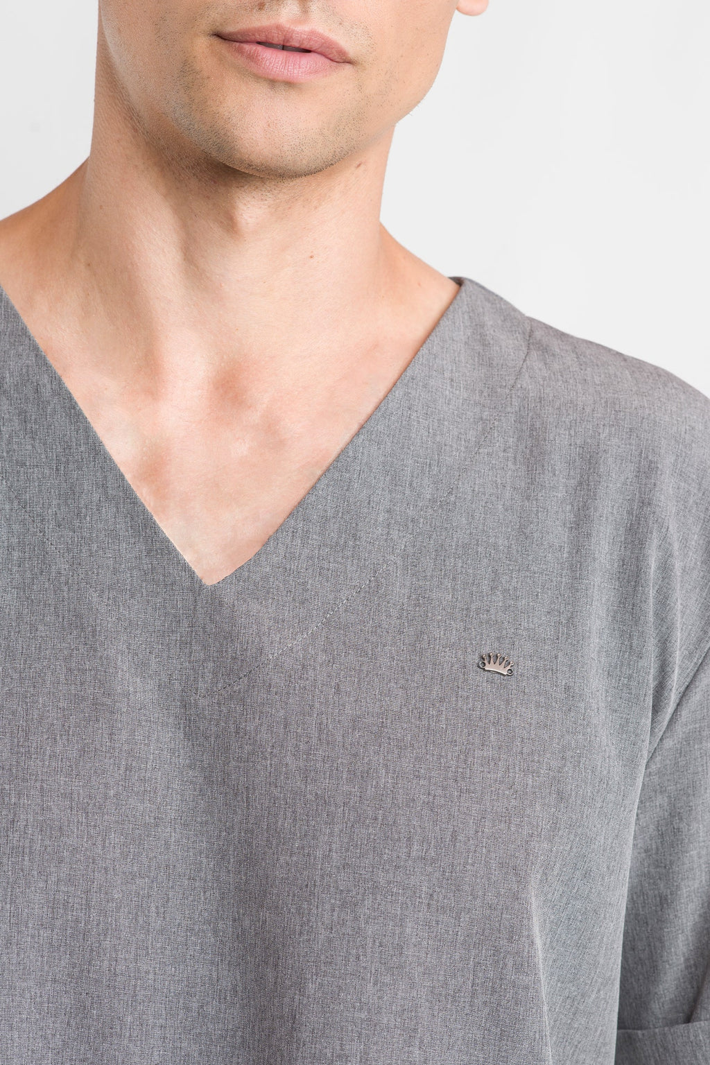 Scrub Masculino Easy - Cinza Chumbo