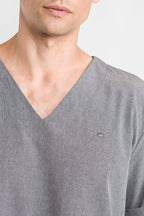 Scrub Masculino Easy - Cinza Chumbo